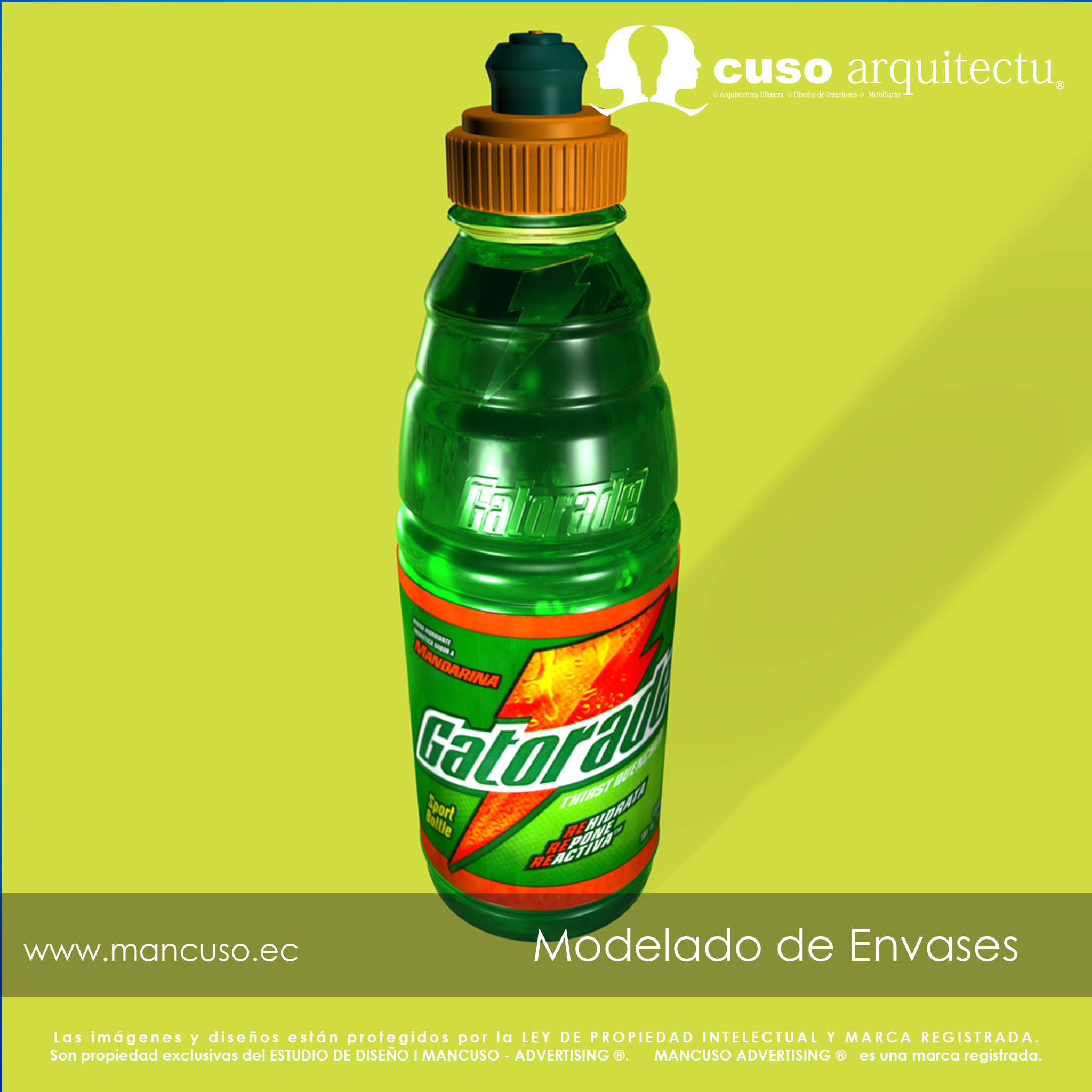 Modelado de Envase Gatorade